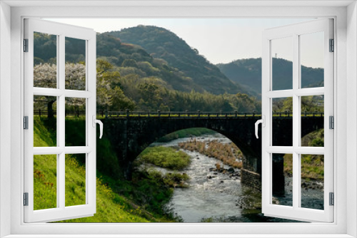 Fototapeta Naklejka Na Ścianę Okno 3D - 赤松橋
