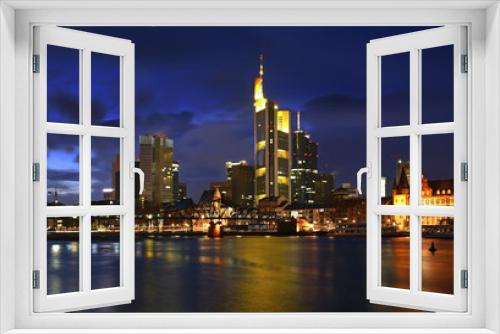 Fototapeta Naklejka Na Ścianę Okno 3D - Panoramic view of Frankfurt am Main. Germany