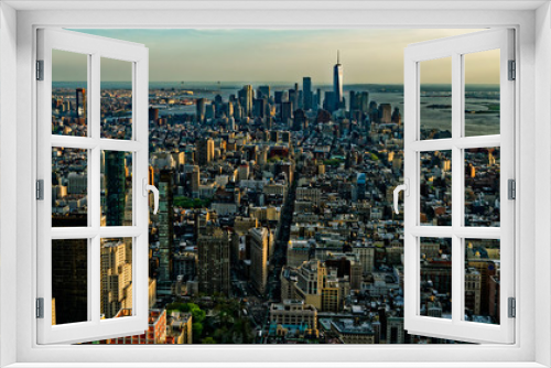 Fototapeta Naklejka Na Ścianę Okno 3D - New york vu d'en haut