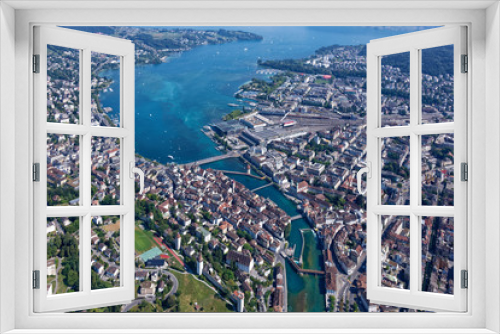 Luftaufnahme der Stadt Luzern