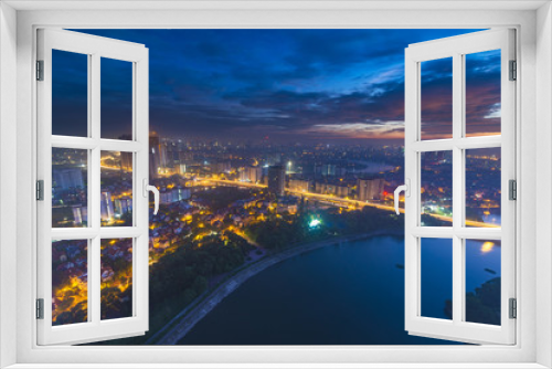 Fototapeta Naklejka Na Ścianę Okno 3D - Hanoi Cityscape