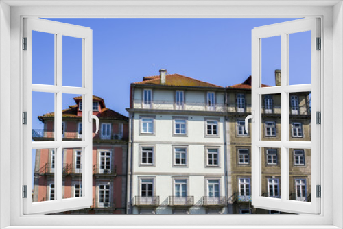 Fototapeta Naklejka Na Ścianę Okno 3D - Colorful houses facades