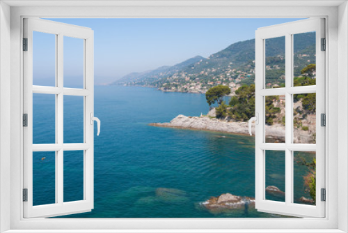 Fototapeta Naklejka Na Ścianę Okno 3D - Panorama on Camogli coast