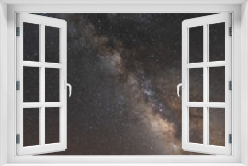 Fototapeta Naklejka Na Ścianę Okno 3D - Mars And The Milky Way