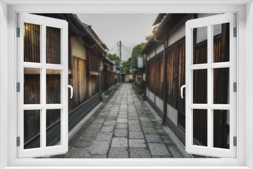 Fototapeta Naklejka Na Ścianę Okno 3D - 京都の路地