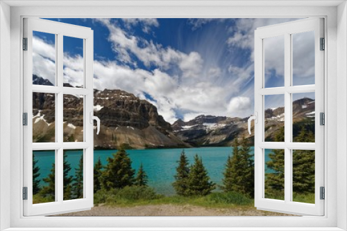 Fototapeta Naklejka Na Ścianę Okno 3D - Bow Lake