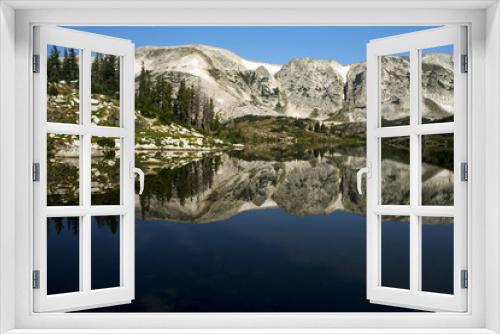 Fototapeta Naklejka Na Ścianę Okno 3D - Mountain Reflections