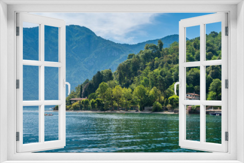 Fototapeta Naklejka Na Ścianę Okno 3D - Scenic sight in Lenno, beautiful village overlooking Lake Como, Lombardy, Italy.