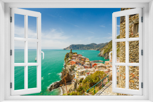 Fototapeta Naklejka Na Ścianę Okno 3D - Cinque Terre, Italy. Vernazza