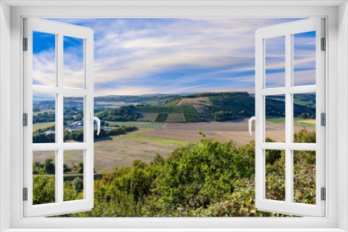 Fototapeta Naklejka Na Ścianę Okno 3D - scenic view from Hindenburg point to the Nahe valley