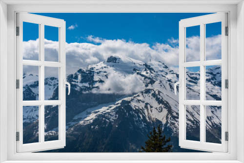 Fototapeta Naklejka Na Ścianę Okno 3D - Switzerland, Engelberg Alps panorama view 