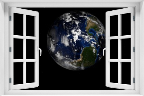 Fototapeta Naklejka Na Ścianę Okno 3D - 3d high resolution rendered Planet Earth . View from space