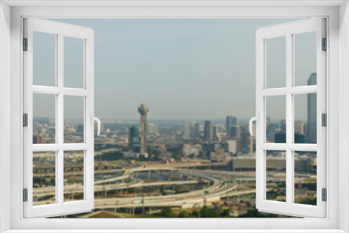 Fototapeta Naklejka Na Ścianę Okno 3D - Amazing aerial panorama Dallas Texas cityscape