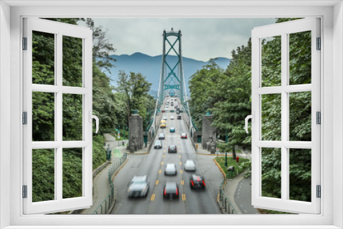 Fototapeta Naklejka Na Ścianę Okno 3D - Lions Gate Bridge, Vancouver