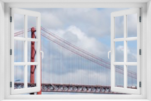 Fototapeta Naklejka Na Ścianę Okno 3D - 25th April bridge in Lisbon, Portugal