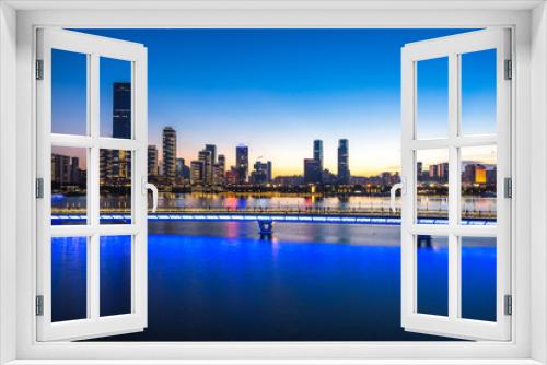 Fototapeta Naklejka Na Ścianę Okno 3D - panoramic city skyline in urban