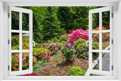 Fototapeta Naklejka Na Ścianę Okno 3D - Pretty flower garden