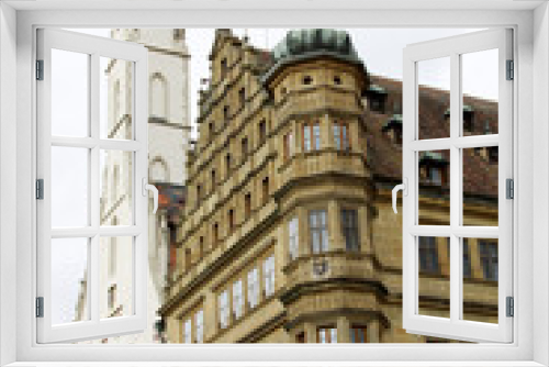 Fototapeta Naklejka Na Ścianę Okno 3D - Historische Gebäude in Rothenburg