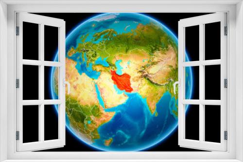 Fototapeta Naklejka Na Ścianę Okno 3D - Iran on Earth from space