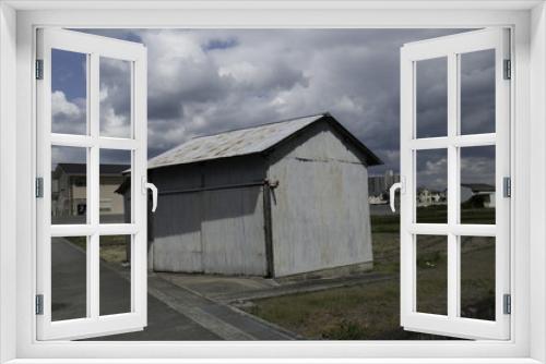 Fototapeta Naklejka Na Ścianę Okno 3D - 小屋