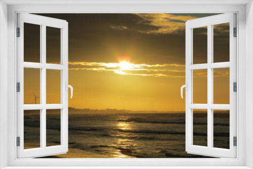 Fototapeta Naklejka Na Ścianę Okno 3D - Beach sunset