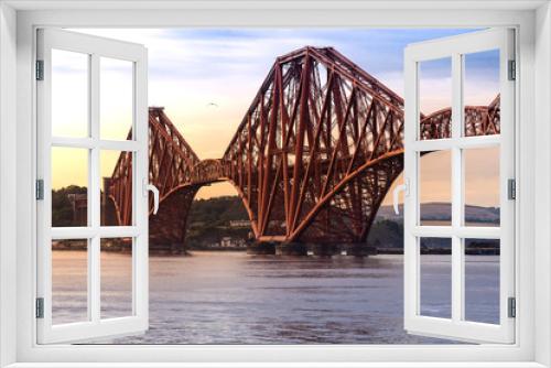 Fototapeta Naklejka Na Ścianę Okno 3D - The Forth bridge Edinburgh