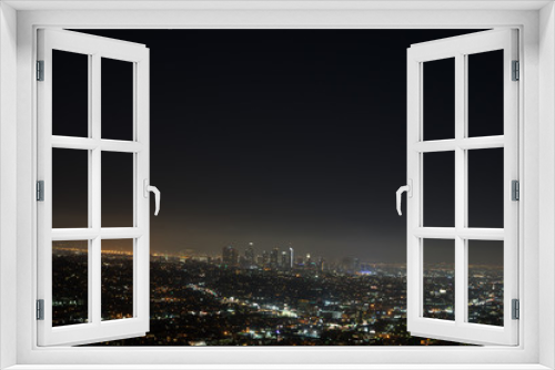 Fototapeta Naklejka Na Ścianę Okno 3D - Los Angeles night view 