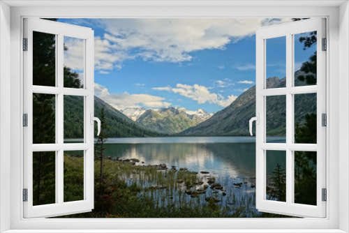Fototapeta Naklejka Na Ścianę Okno 3D - Lake landscape