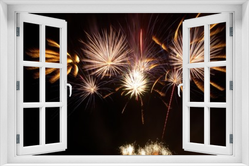 Fototapeta Naklejka Na Ścianę Okno 3D - Beautiful fireworks
