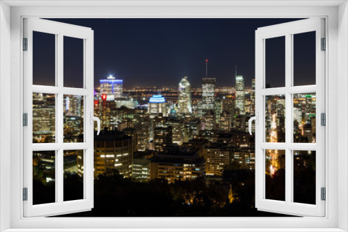 Fototapeta Naklejka Na Ścianę Okno 3D - Montreal Downtown Night