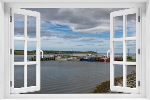 Fototapeta Naklejka Na Ścianę Okno 3D - Cheticamp Harbour along the Cabot Trail in Nova Scotia