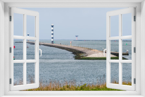 Fototapeta Naklejka Na Ścianę Okno 3D - Entrance of the Port of Rotterdam near Hook of Holland in the Netherlands