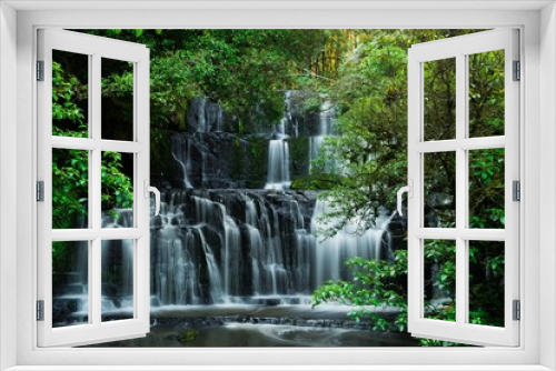 Fototapeta Naklejka Na Ścianę Okno 3D - Purakaunui Falls New Zealand Watferfall