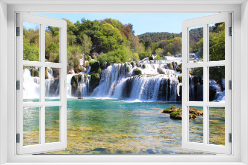 Fototapeta Naklejka Na Ścianę Okno 3D - waterfall in balkan