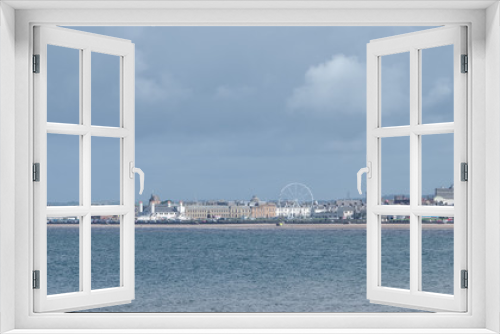 Fototapeta Naklejka Na Ścianę Okno 3D - Ayr Seafront from Greenan Shore Scotland.