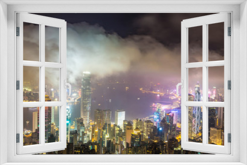 Fototapeta Naklejka Na Ścianę Okno 3D - Panoramic view of Hong Kong