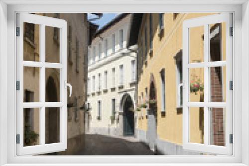 Fototapeta Naklejka Na Ścianę Okno 3D - Somma Lombardo, Varese, Italy: old street