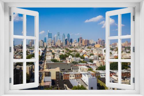 Fototapeta Naklejka Na Ścianę Okno 3D - Philly Skyline