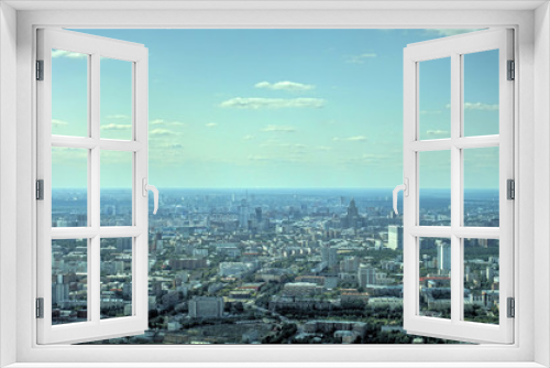 Fototapeta Naklejka Na Ścianę Okno 3D - Moscow cityscape from above