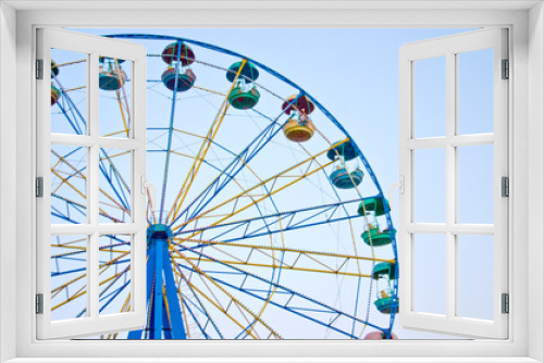 Fototapeta Naklejka Na Ścianę Okno 3D - ride the Ferris wheel
