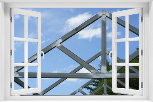 Fototapeta Naklejka Na Ścianę Okno 3D - Steel roof beam
