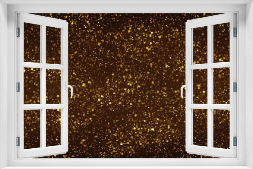 Fototapeta Naklejka Na Ścianę Okno 3D - Gold Glitter Particles Background