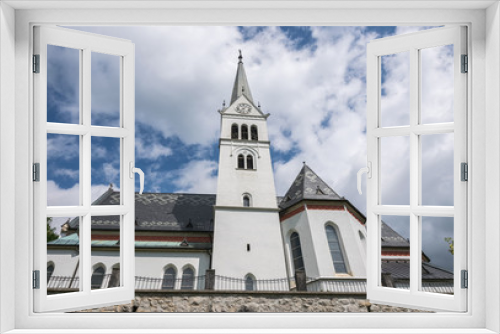 Fototapeta Naklejka Na Ścianę Okno 3D - St. Martin's Parish Church, Bled, Triglav National Park, Upper Carniolan, Slovenia, Europe