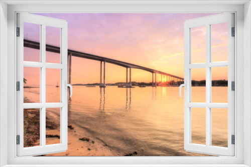 Fototapeta Naklejka Na Ścianę Okno 3D - Svendborgsund Bridge, Denmark