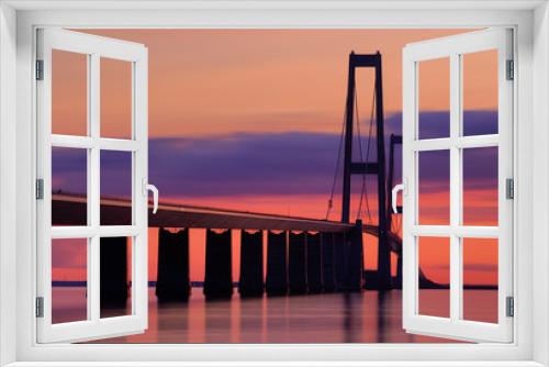 Fototapeta Naklejka Na Ścianę Okno 3D - The Great Belt Bridge, Denmark
