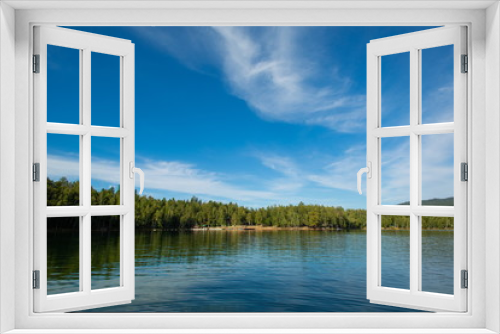 Fototapeta Naklejka Na Ścianę Okno 3D - Природа, пейзаж, озеро,