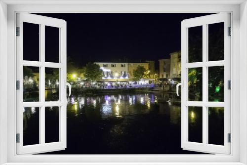 Fototapeta Naklejka Na Ścianę Okno 3D - Night on the La Sorgue river