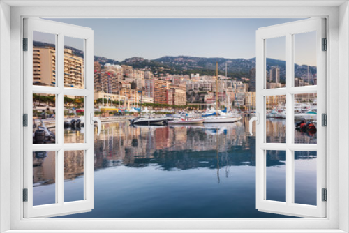 Yachts moored in Monaco