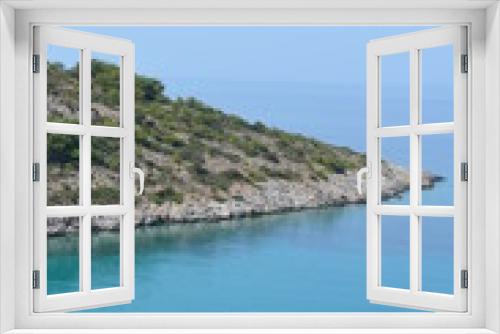Fototapeta Naklejka Na Ścianę Okno 3D - coast of mediterranean sea (Greece)