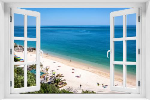 Fototapeta Naklejka Na Ścianę Okno 3D - Beautiful day in Galapinhos Beach in Arrábida National Park in Portugal